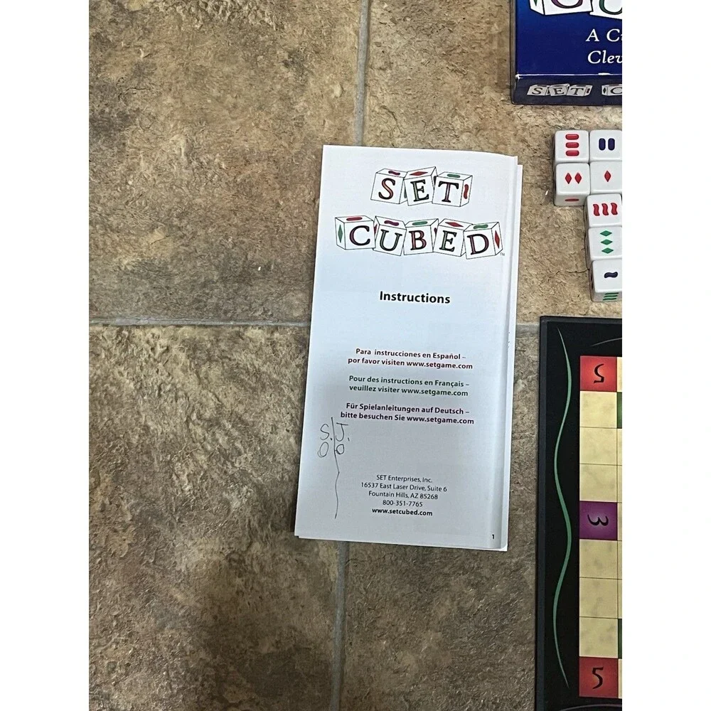 SET CUBED Curious Game of Clever Connections - COMPLETE